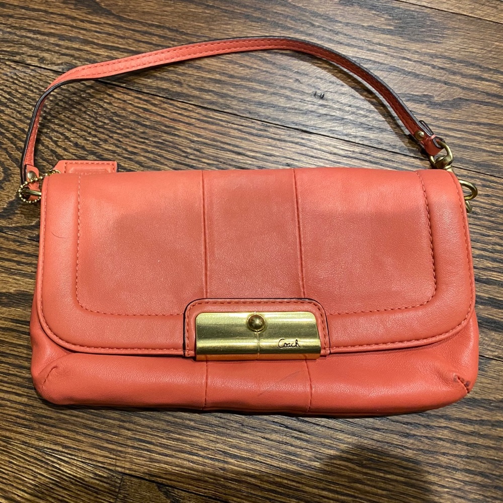 Leather coach bag
